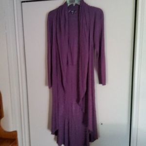 Sioni Purple Women's Cardigan